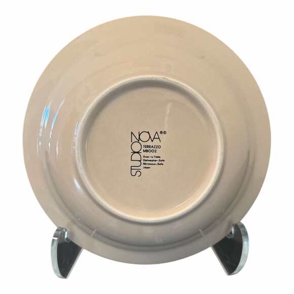 Set of 4 Vintage Nova Studio Terrazzo MBOO2 Ceramic Pastel Cereal Bowls 7" x 7" - Picture 4 of 4